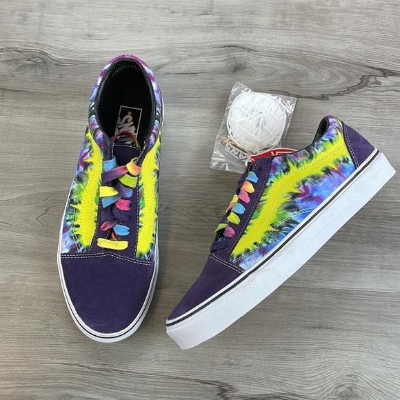 🔹VANS - OLD SKOOL LOW TOPS tie-dye - Picture 1 of 9